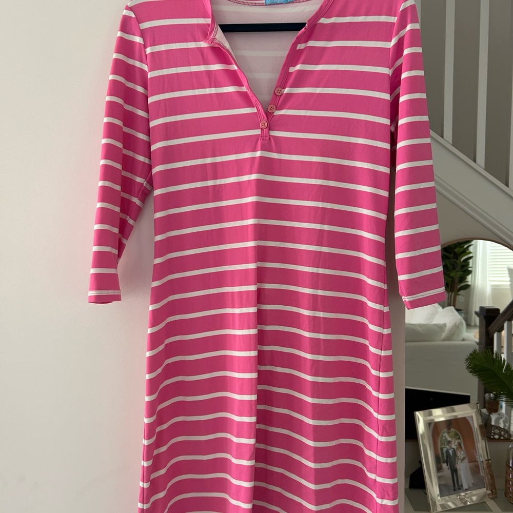 Pink Striped J McLaughlin Dress